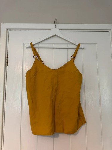 Topshop mustard yellow cami - mustard,