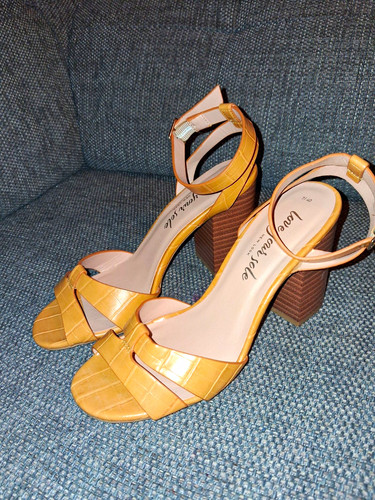 Mustard yellow new look heels - mustard,