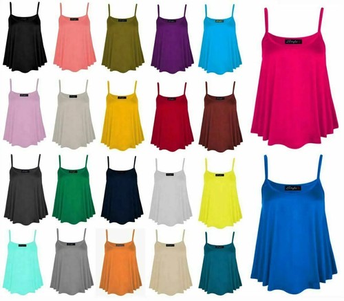 Womens plain swing vest - plain,