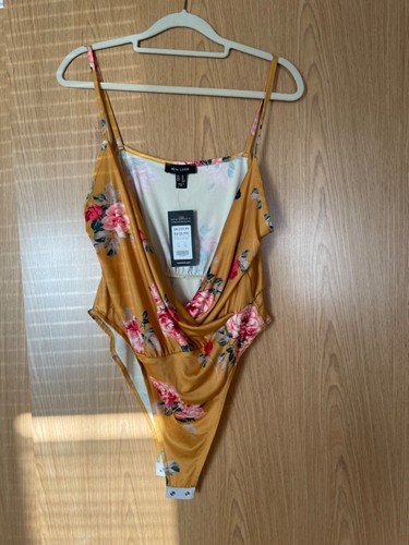New look ladies mustard floral - look,