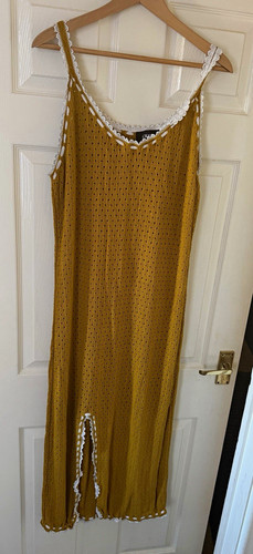 Mustard polka dot - mustard,
